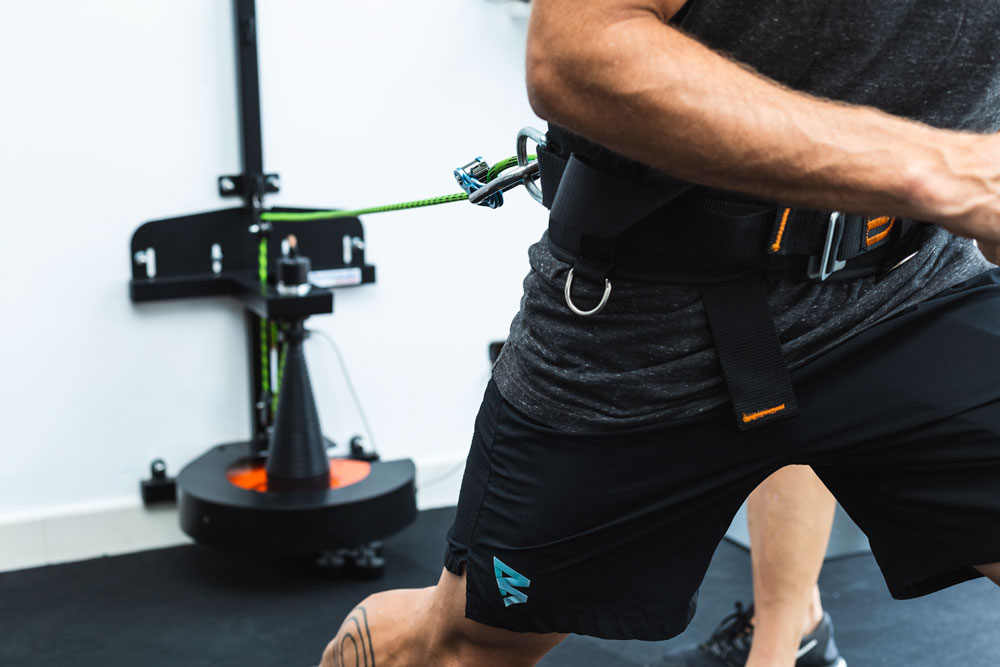 Interior de BeTraining — equipamiento profesional